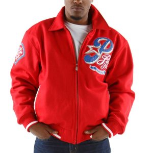 Pelle Pelle Tribute Philly MB 1682 City of Brother Red Wool Jacket