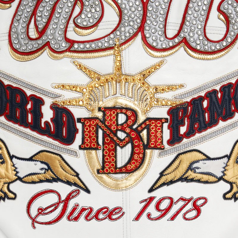 Pelle Pelle USA White World Famous MB Full Grain Leather Jacket