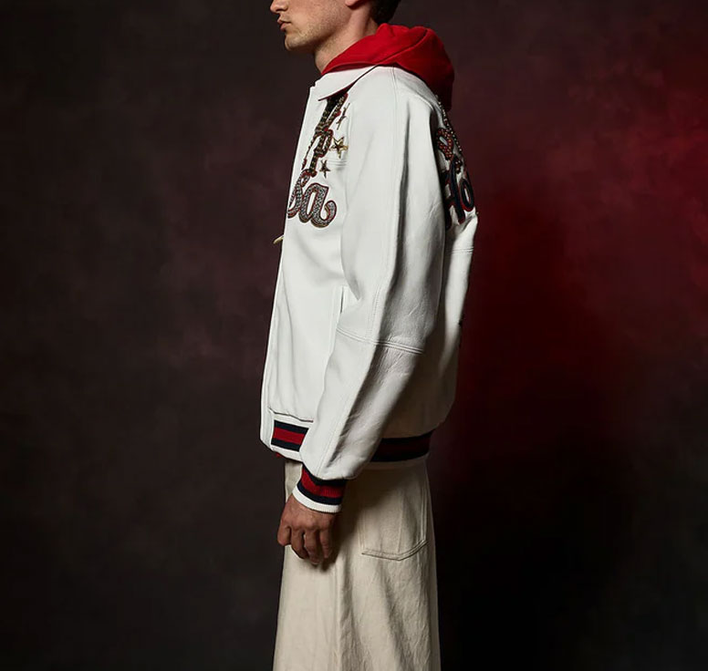 Pelle Pelle USA White World Famous MB Leather Jacket
