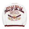 Pelle Pelle USA White World Famous Marc Buchanan Leather Jacket