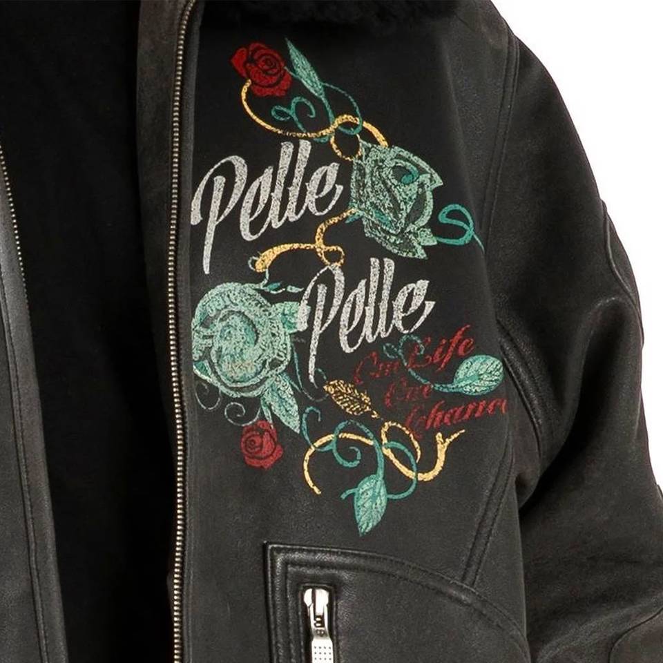 Pelle Pelle Veni Vidi Vici Men Black Leather Jacket