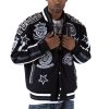 Pelle Pelle Victory Glory Navy Blue Varsity Jacket