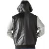 Pelle Pelle Vintage Colorblock Black Wool Hoodie