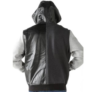 Pelle Pelle Vintage Colorblock Black Wool Hoodie