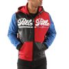 Pelle Pelle Vintage Colorblock Red Wool Hoodie