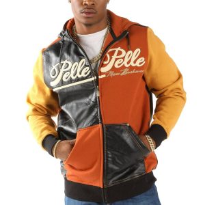 Pelle Pelle Vintage Colorblock Yellow Hoodie