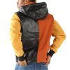 Pelle Pelle Vintage Colorblock Yellow Wool Hoodie