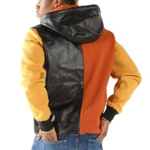 Pelle Pelle Vintage Colorblock Yellow Wool Hoodie