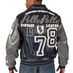 Pelle Pelle Vintage Legends 1978 Navy Blue Leather Jacket