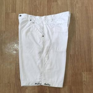 Pelle Pelle White Baggy Long Denim Jorts