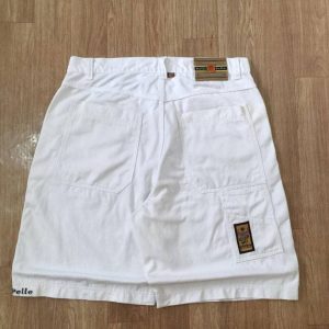 Pelle Pelle White Baggy Long Jorts