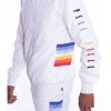 Pelle Pelle White Rainbow Accent Cotton-Poly Tracksuit