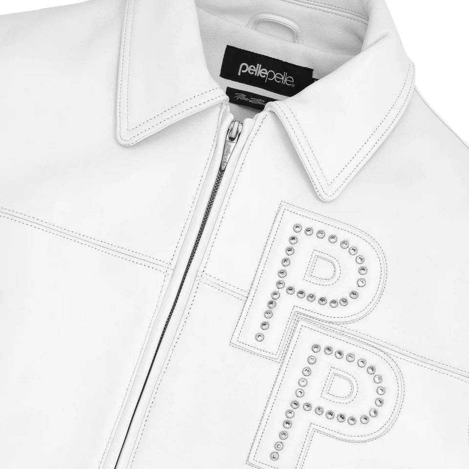 Pelle Pelle White Stones Men Leather Jacket