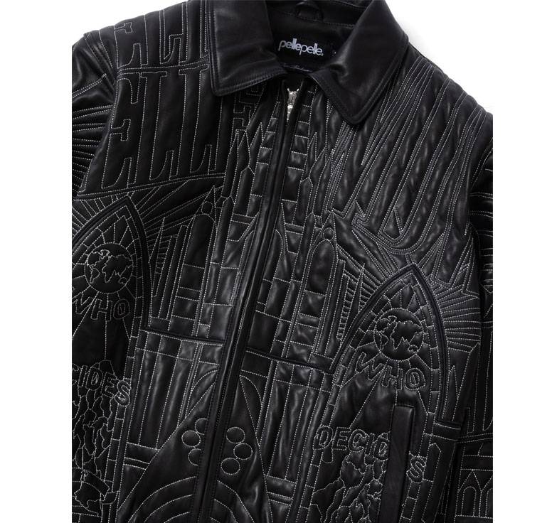 Pelle Pelle Who Decides War USA Black Leather Jacket