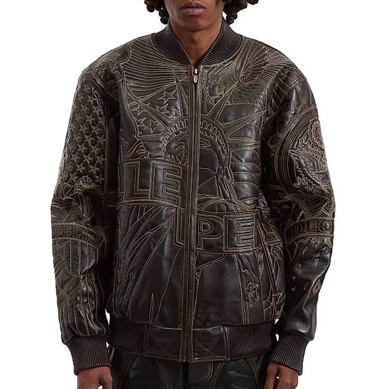 Pelle Pelle Who Decides War USA Dark Brown Jacket