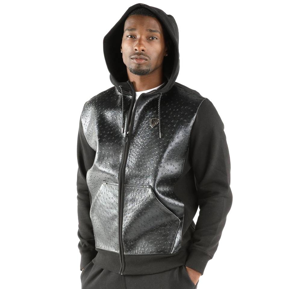 Pelle Pelle Winged P Black Hoodie