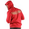 Pelle Pelle Winged P Red Wool Hoodie