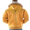 Pelle Pelle Wings Yellow Fur Hood Jacket