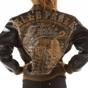Pelle Pelle Women 1978 Exotic Dark Brown Leather Jacket