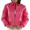 Pelle Women 78 Vintage Legend Varsity Pink Jacket