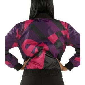 Pelle Pelle Women Abstract Purple Wool Jacket