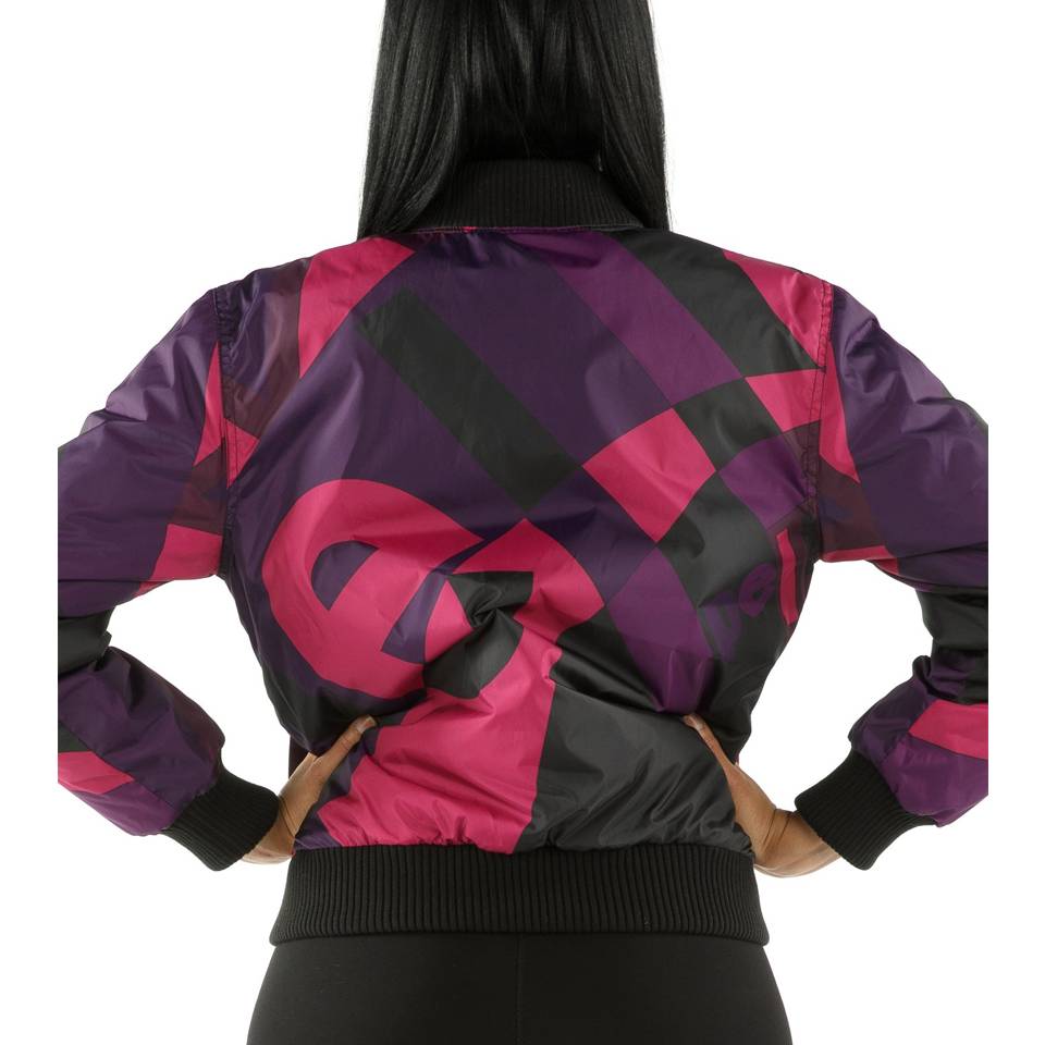 Pelle Pelle Women Abstract Purple Wool Jacket