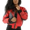 Pelle Pelle Women Abstract Red Jacket