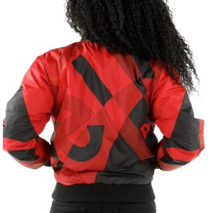 Pelle Pelle Women Abstract Red Wool Jacket