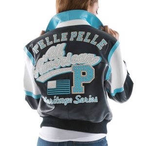 Pelle Pelle Women All American Heritage Series Navy Blue Jacket