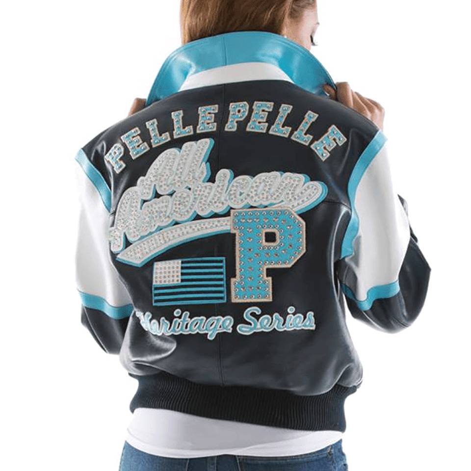 Pelle Pelle Women All American Heritage Series Navy Blue Jacket