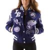 Pelle Pelle Women American Legend Varsity Purple Jacket