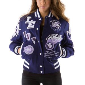 Pelle Pelle Women American Legend Varsity Purple Jacket