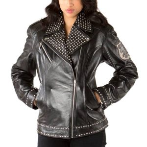 Pelle Pelle Women Black Sienna Biker Jacket