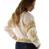 Pelle Pelle Women Chenille Twill Cream 1978 Varsity Jacket