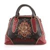 Pelle Pelle Women Dark Brown Crest Studded Handbag