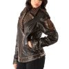 Pelle Pelle Women Dark Brown Sienna Biker Jacket