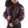 Pelle Pelle Women Eclipse Varsity Purple Jacket