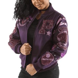 Pelle Pelle Women Eclipse Varsity Purple Jacket