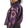 Pelle Pelle Women Eclipse Varsity Purple Wool Jacket