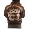 Pelle Pelle Women Live Like a Queen 1978 MB Die Like a Legend Dark Brown Wool Jacket