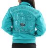 Pelle Pelle Women Live Like a Queen 1978 MB Turquoise Wool Jacket