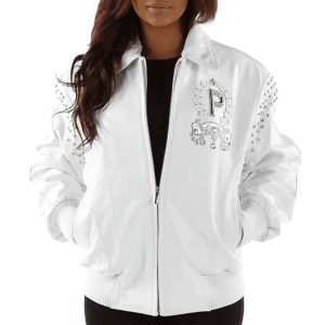 Pelle Pelle Women Live Like a Queen White Jacket