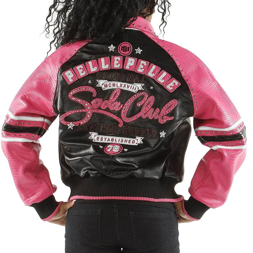 Pelle Pelle Women MB 1978 Original Soda Club Black Leather Jacket