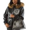 Pelle Pelle MB Crest Black Fur Hood Jacket