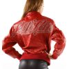 Pelle Pelle Women Neoprene Logo Red Jacket