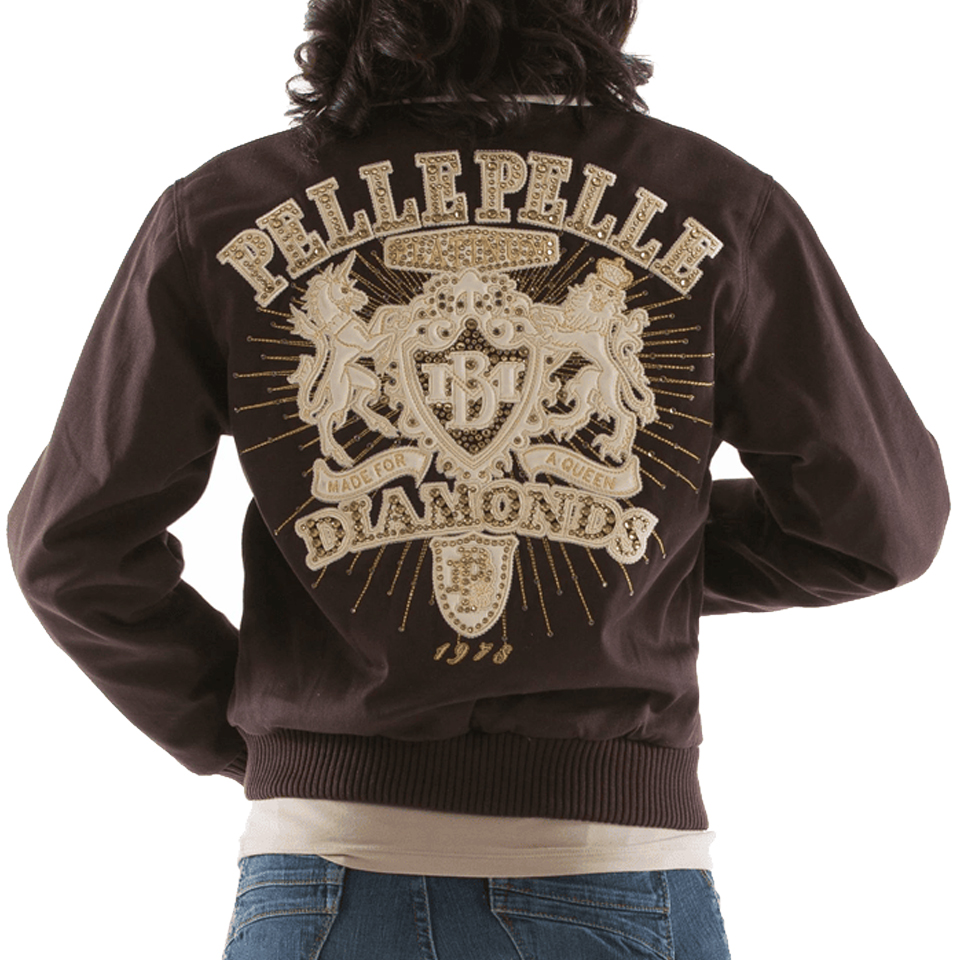 Pelle Pelle Women Platinum & Diamonds MB 1978 Dark Brown Wool Jacket
