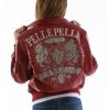 Pelle Pelle Women Platinum & Diamonds MB 1978 Maroon Leather Jacket