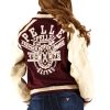 Pelle Pelle Women Premier League MB 1978 Maroon Jacket