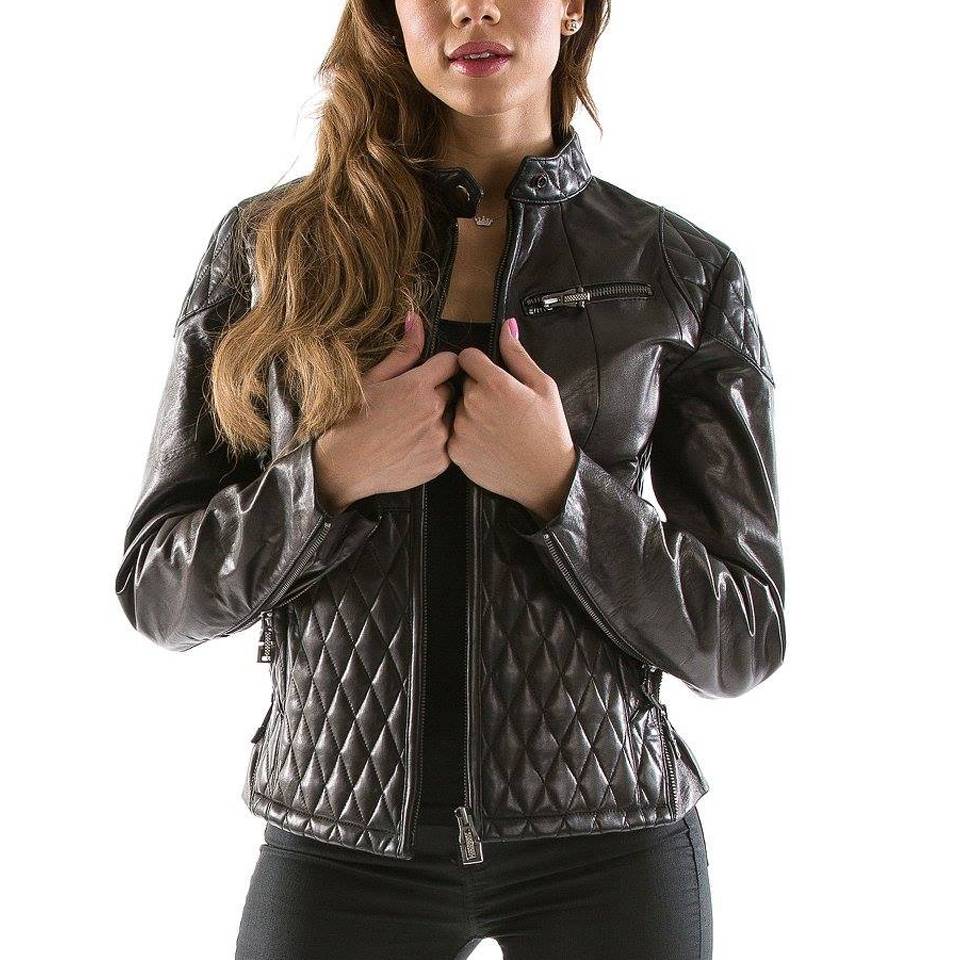 Pelle Pelle Women Quilted Black Jacket