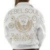 Pelle Pelle Women Rebel Soul White Leather Jacket